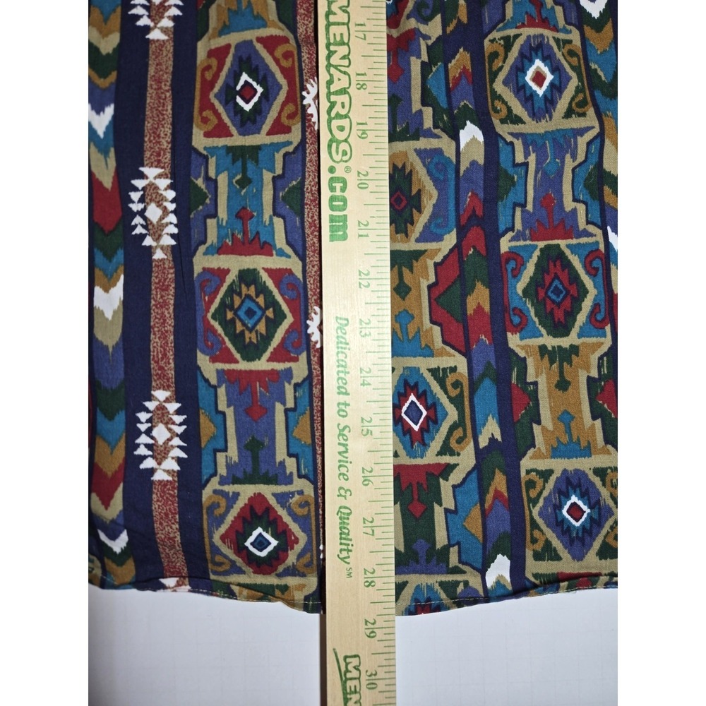 Vintage 90's Woolrich Button Up Shirt Mens XL Aztec Southwestern Tribal Pattern - Picture 5 of 11